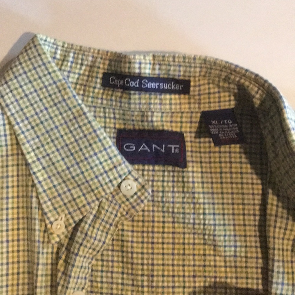 Gant XL cape cod seersucker shirt